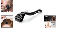 Ergonomic 540 Titanium Derma Roller for Face, Hair, Beard – Ideal Self-Care Gift