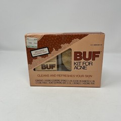 Buf Puf Deep Cleansing Facial Sponge Acne Bar Kit Set NEW VTG Prop Box Collectib