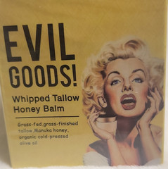 EVIL GOODS! Whipped Tallow Honey Balm Face Moisturizer Manuka Honey Olive Oil