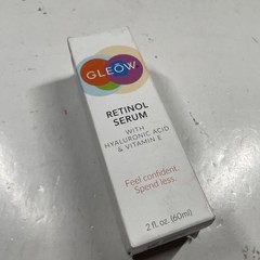 GLEOW Retinol Serum with Hyaluronic Acid & Vitamin E EXPIRES 11/2026