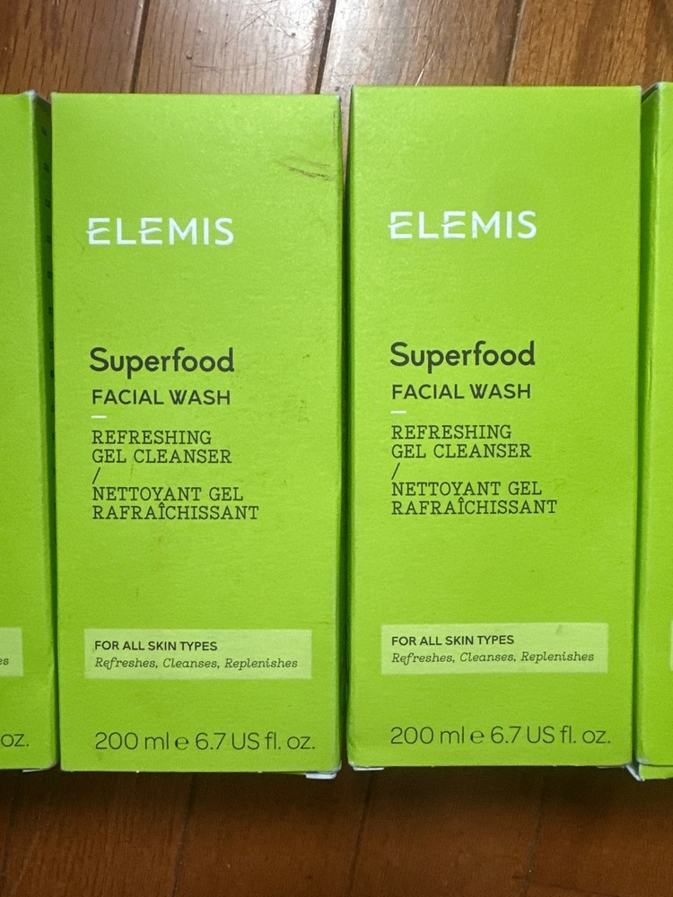 Elemis Superfood Facial Wash by Elemis, 6.7 oz Refreshing Gel Cleanser