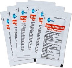 Box of 144 White Petrolatum Jelly for Dry or Cracked Skin, Soothing White Pet…
