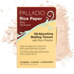 Natural Rice Blotting Sheets, Oil Absorbing Paper, 40 Ct x 6