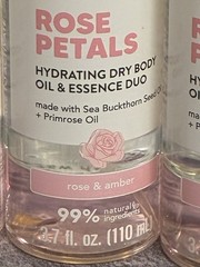 6 ONYX Professional Rose Petals Hydrating Oil & Essence Duo 3.7 fl oz Vegan