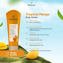 Herborist Body Butter Mango 80g Deep Moisturizer Tropical Skincare