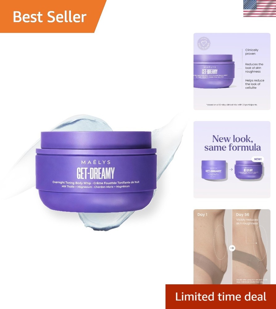GET-DREAMY Overnight Toning Whip – Cellulite Cream & Skin Tightening Support …