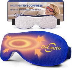 Heated Eye Mask – Microwave Hot/Warm Compress for Dry Eyes, Stye, Chalazion, Ble