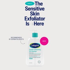Cetaphil SA Gentle Exfoliating Face Wash, Salicylic Acid Cleanser, 8 fl oz .
