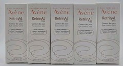5 x Avene RETRINAL EYE CONTOUR Cream Travel Minis 2mL /0.06oz Each Exp 04/2026