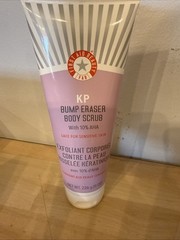 First Aid Beauty KP Bump Eraser Exfoliating Body Scrub, with 10% AHA, 8 oz