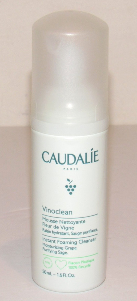 Caudalie Vinoclean Instant Foaming Face Cleanser 1.6 Oz 50 mL Travel Size