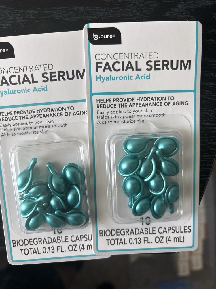 2PK b·pure Concentrated Facial Serum Hyaluronic Acid 10 Biodegradable Capsules
