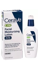 CeraVe PM Facial Moisturizing Lotion Ultra Lightweight – 3 fl oz. 10 Bottles
