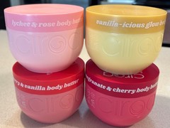 Mixed Lot 4 Ciroa Body Butter 15.8 Oz Each Pomegranate Cherry Raspberry Vanilla