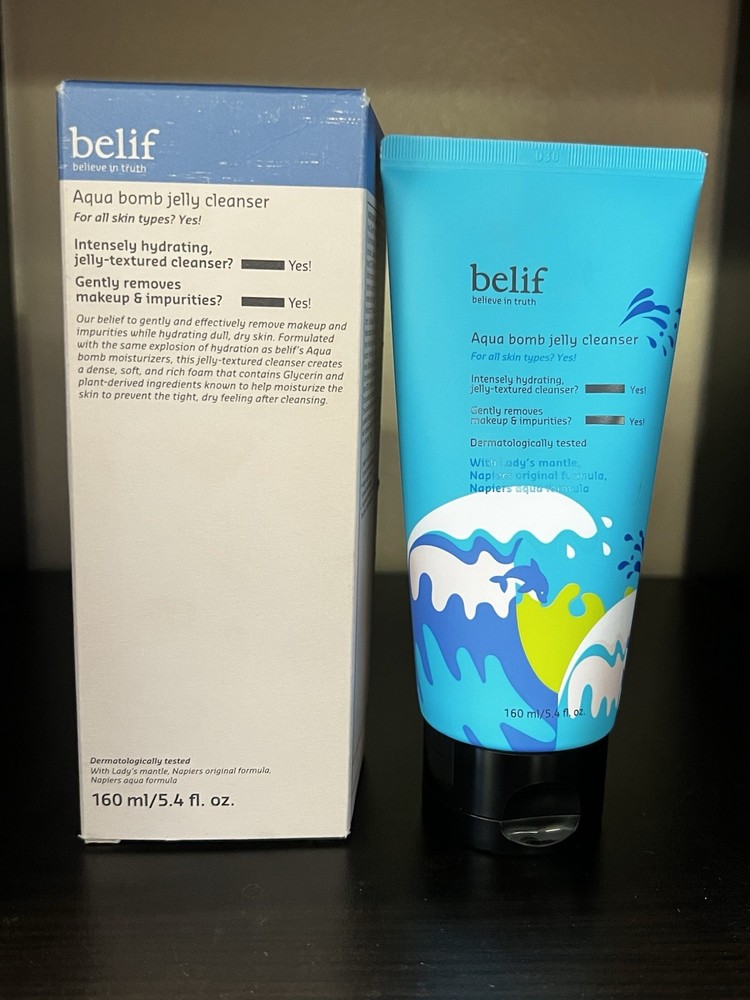 BELIF Aqua Bomb Jelly Hydrating Cleanser 5.4 oz New Full Size *LOT Of 4*