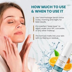 1-5X Total Package Serum, All-In-One Vitamin C, Hyaluronic Acid, Peptides Serum