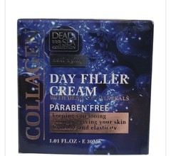 Dead Sea Collection Anti Aging Collagen Day Filler Cream Minerals 1.01 oz