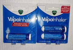 Vicks VapoInhaler Non-Medicated 3 Scented Sticks Menthol Brand New