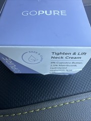 GoPure Tighten Lift Neck Cream 1.7 fl oz 50ml Hyaluronic Acid Firming Anti Aging