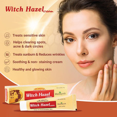 Homeopathic Skincare Witch Hazel cream for Wrinkles & Spots 20 gm Pack of 3