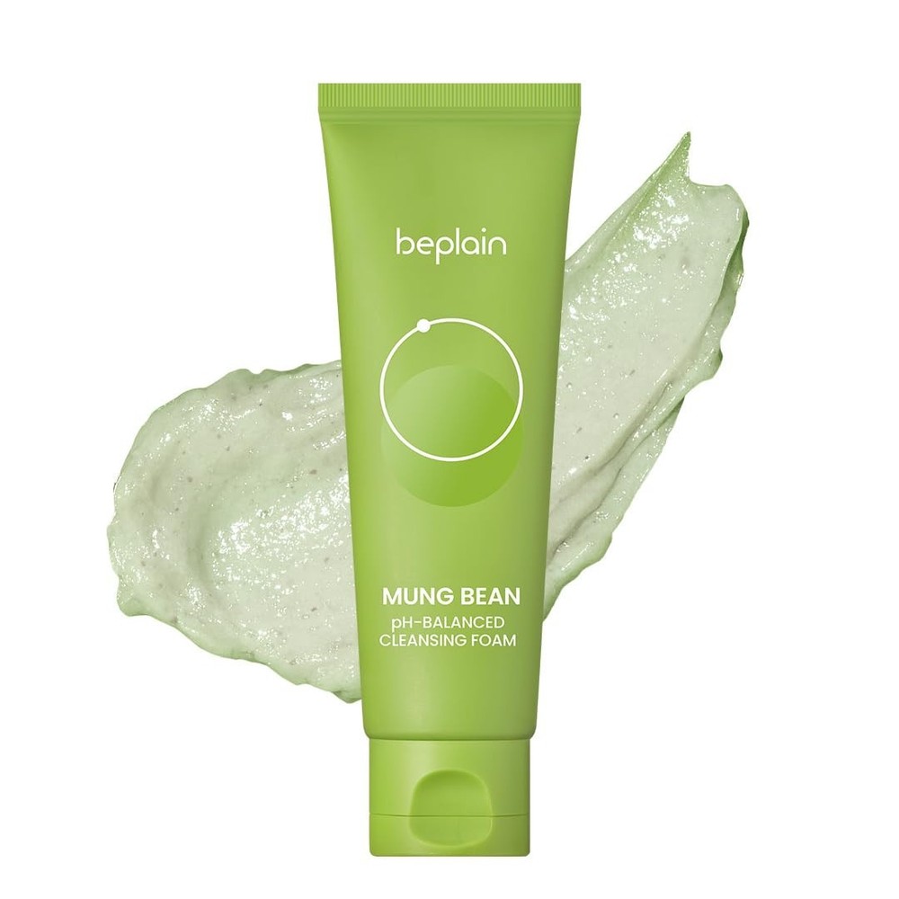 beplain Mung Bean pH-Balanced Cleansing Foam (5.4fl.oz/160ml) | Fragrance-Free