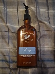 Bath&Body Works Aromatherapy Sleep Lavender Vanilla lotion glass bottle Opened