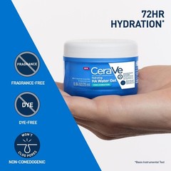 CeraVe HA Water Gel Moisturizer 25ml Hyaluronic Acid Ceramides Niacinamide