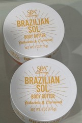Spa Luxury Brazilian Sol Body Butter Pistachio & Caramel 6oz Two Units New