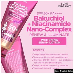 Luxe Organix Niacinamide + Bakuchiol Nano-Complex Serum Lotion (200ml)