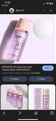 MENOKIN 30 Seconds Quick Bubble Mask Moist Hyaluronic Acid 95ml Made In Korea