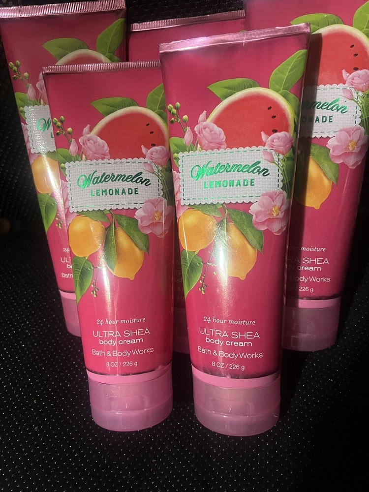 Bath & Body Works 5 X ORIGINAL WATERMELON LEMONADE 8 Oz. ULTRA SHEA Body Creams