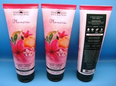 3 Bath & Body Works *PLUMERIA* Body Cream PEACH Apple JASMINE Gardenia FREE SHIP