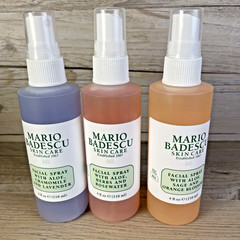 Mario Badescu Facial Spray with ALoe 6 OZ each Set of 3 Lavender, Orange, Rose
