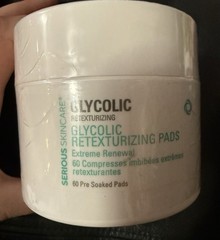 New Serious Skincare Glycolic Retexturizing Pads 60 ct. Extreme Renewal