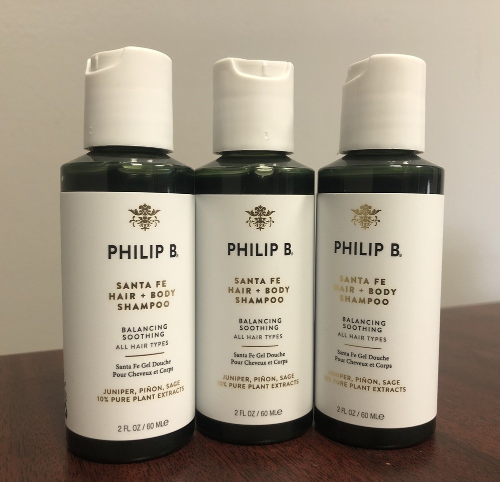 Philip B SANTA FE HAIR + BODY SHAMPOO 3 PK 2oz Each