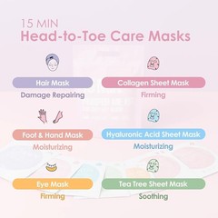 Korean Spa Skincare Gift Set – Complete 7-Piece Self-Care Kit for Women