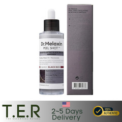 Dr. Melaxin Peel Shot Black Rice Exfoliating Ampoule 80ml | Pore Care + Brighten