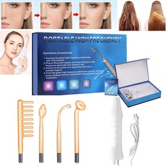 Portable 4 In 1 Facial Skin Care Wand Machine Acne Hair Treatment Set Home Use