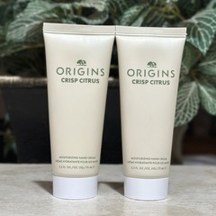 Origins Crisp Citrus Moisturizing Hand Cream New Lot Of TWO 2.5 oz / 75 ml Each