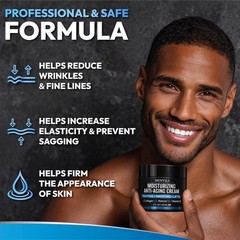 (2 Pack) Mens Face Moisturizer Cream – Anti Aging & 8 Ounce (Pack of 1)
