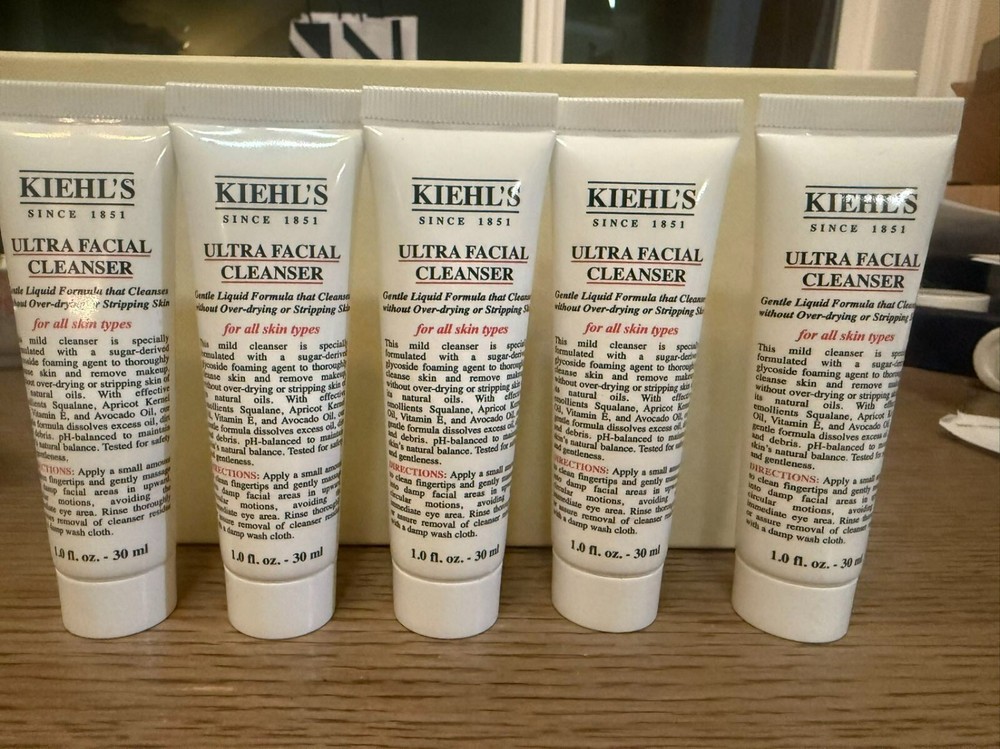 Lot 5 X Kiehl&rsquo;s Ultra Facial Cleanser 1 fl oz/30 mL each Total 150 ML