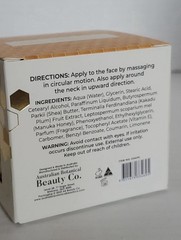 Natural Infusion Vitamin C with Manuka Honey Face Cream 3.38 fl oz/100 mL