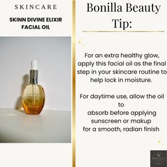Skinn Divine Elixir Luminous Facial Oil, Manuka Honey, Hydrating
