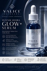 VALICE Intense Hydra Glow+ Serum Bi-Phase Hyaluronic Acid Face Hydration 30mL