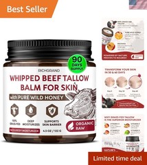 Whipped Tallow and Manuka Honey Balm – 4.3 oz Natural Moisturizer for All Skin