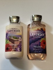 Retired Bath&Body Works French Lavender Honey Shea Body Lotion/ Shower Gel