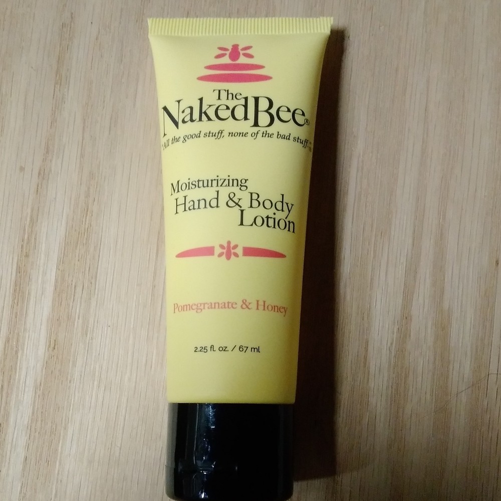 The Naked Bee Moisturizing Hand & Body Lotion, Pomegranate & Honey, 2.25 fl oz