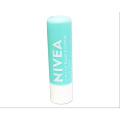 2 PackNivea 2in1 Lip Balm & Scrub Soft Lips, Aloe Vera + Vitamin E, 0.17 oz