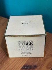 NEW VINTAGE GIANFRANCO FERRE BATH LINE PERFUMED BODY CREAM ITALY 7 OZ JAR RARE