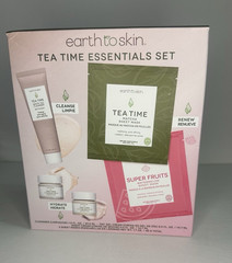 Earth to Skin Tea Time Travel Skin Care Set Cleanser Creams Masks Matcha